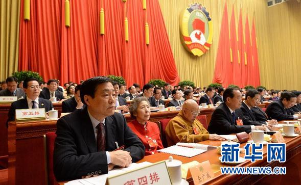 （兩會·政協(xié)開幕·XHDW）（37）全國政協(xié)十二屆二次會議在京開幕
