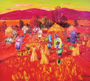 白實(shí)《干渴的紅土地系列四》 油畫 白實(shí)《干渴的紅土地系列四》 油畫