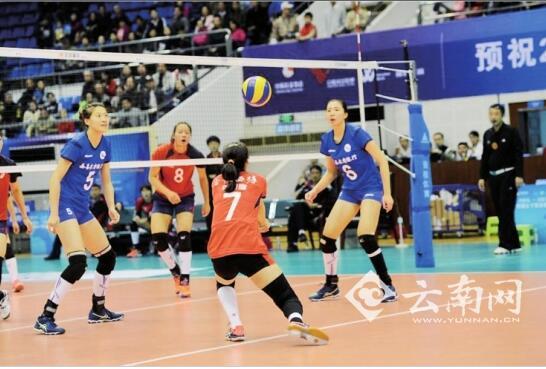 全國(guó)女排聯(lián)賽揭幕 滇池學(xué)院首戰(zhàn)失利