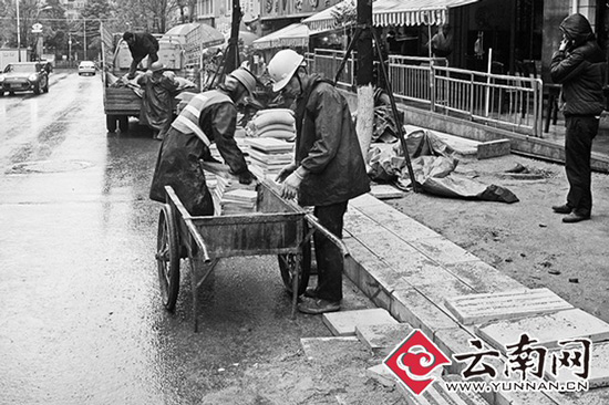 華山南路修復(fù)中