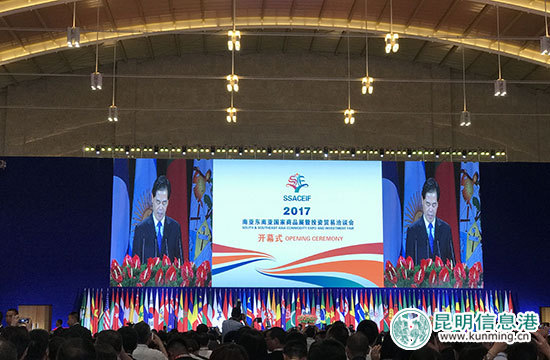 2017南亞東南亞國家商品展暨投資貿(mào)易洽談會在昆開幕