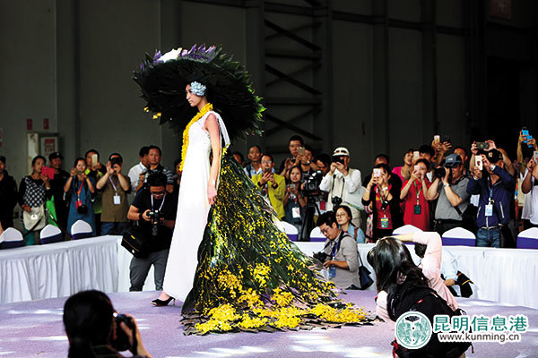 昆明國際花卉展昨開幕 3萬枝花打造家居花藝