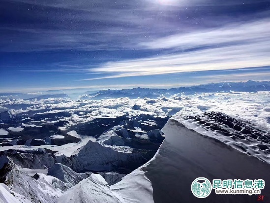 在世界最高峰拍下的美景 孫曄供圖