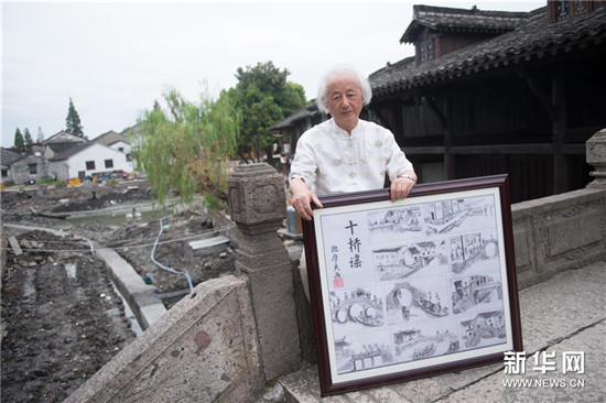 從畫卷到現(xiàn)實(shí) 82歲老人筆下水鄉(xiāng)古鎮(zhèn)重現(xiàn)