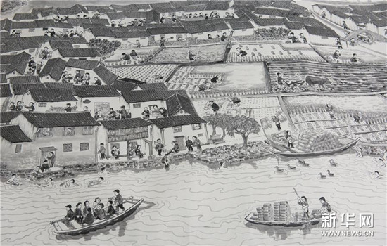 從畫卷到現(xiàn)實(shí) 82歲老人筆下水鄉(xiāng)古鎮(zhèn)重現(xiàn)