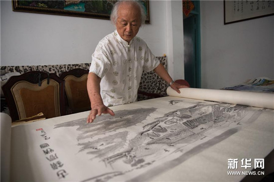 從畫卷到現(xiàn)實(shí) 82歲老人筆下水鄉(xiāng)古鎮(zhèn)重現(xiàn)