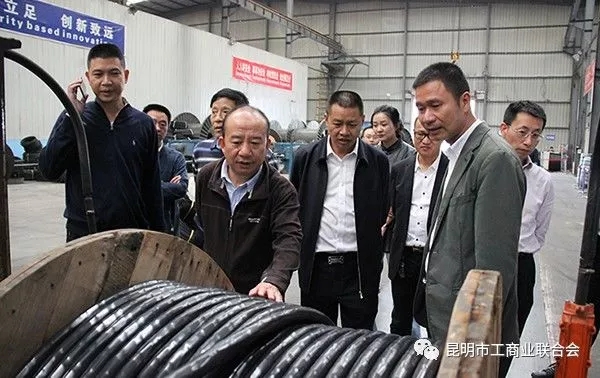 昆明市工商聯(lián)組織政協(xié)委員到云南巨力集團(tuán)參觀座談