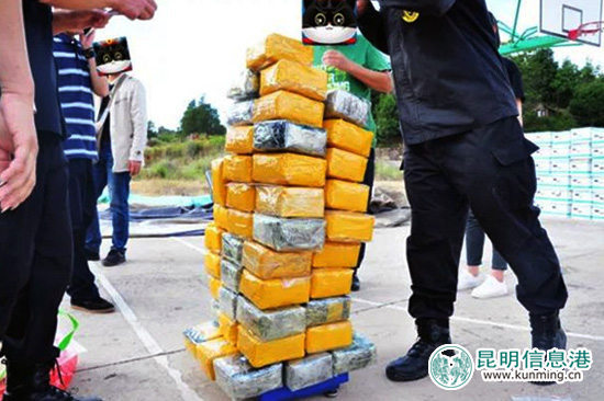 楚雄市警方破獲歷年最大毒品案 從56噸香蕉中繳獲毒品65公斤