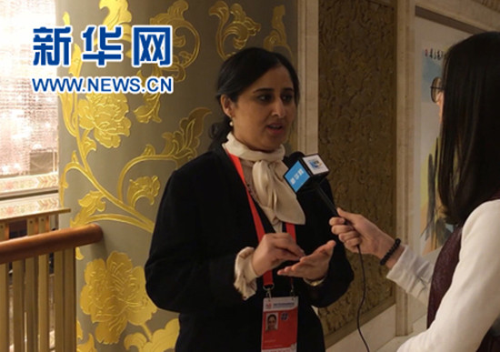 摩洛哥真實性與現(xiàn)代黨外事負責(zé)人吉斯蘭·德魯斯。新華網(wǎng)羅梓維/攝