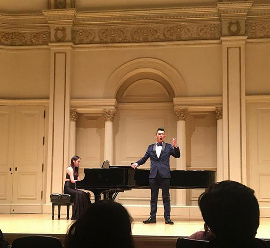 分享歌唱家吳柏成國際聲樂比賽獲獎 卡內基音樂廳唱響廣西民歌 分享歌唱家吳柏成國際聲樂比賽獲獎 卡內基音樂廳唱響廣西民歌