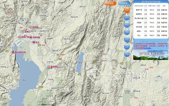 昆明空氣質(zhì)量遭遇“滑鐵盧”現(xiàn)中度污染 市環(huán)保局：氣象原因造成非霧霾