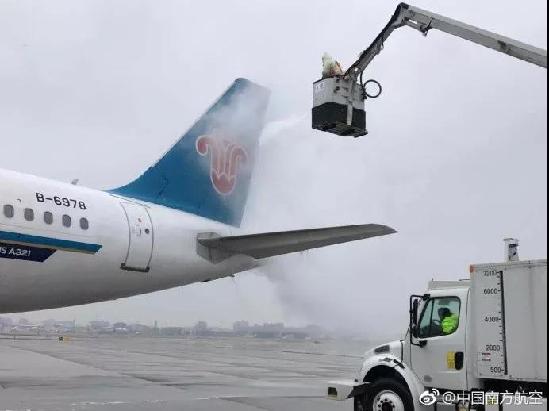 全國23家機場下雪 昆明多趟航班受影響