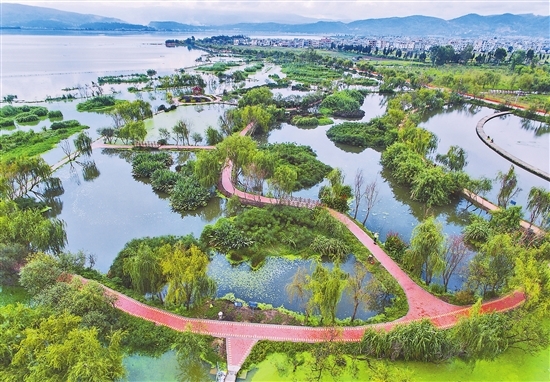 星云湖生態(tài)濕地成美景 星云湖生態(tài)濕地成美景