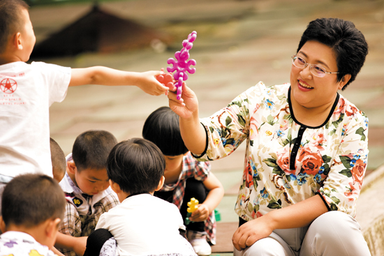 張寶艷和被拐兒童