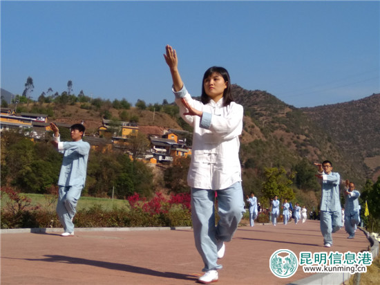 年輕的表演者們招式也很到位。記者江楓 攝