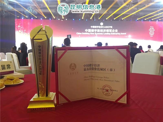 昆明市盤龍區(qū)榮獲中國樓宇經(jīng)濟(jì)最具投資價(jià)值城區(qū)獎