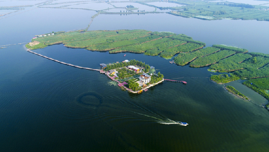 被稱(chēng)為“華北明珠”的白洋淀。