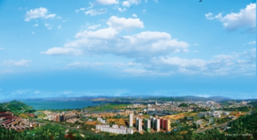 晉寧城區(qū)全景圖（宋紹華）