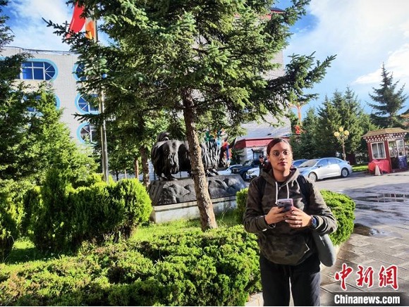 (Baptista Mircia from Cape Verde. Photo: China News Network/Liu Yue) (Baptista Mircia from Cape Verde. Photo: China News Network/Liu Yue)