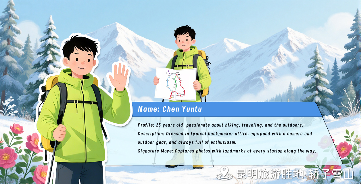 1第一幅：春城冬景 · 昆明轎子雪山+翻譯