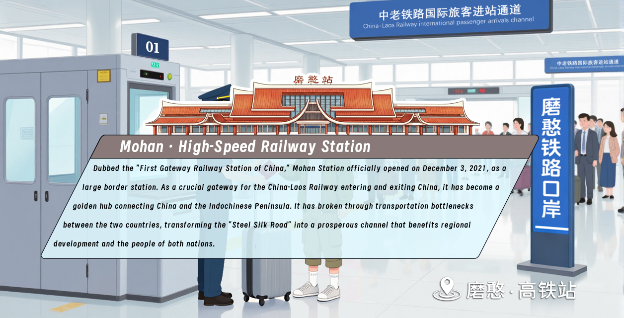 8第八幅：磨憨高鐵站+翻譯