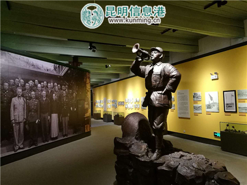 主題展廳中的號手雕塑 主題展廳中的號手雕塑