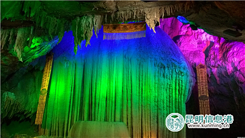 轎子仙宮內(nèi)的喀斯特地貌雄瑰奇秀。