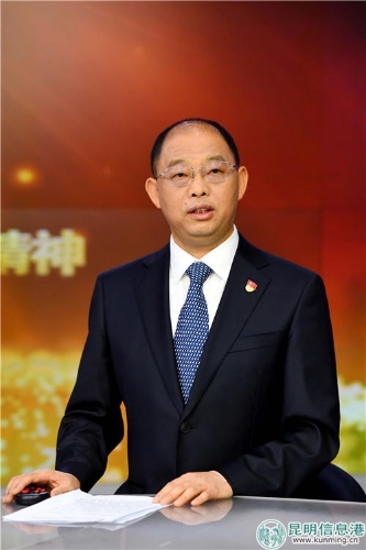 呈貢區(qū)委書記尹旭東 昆明日?qǐng)?bào)記者楊艷輝攝