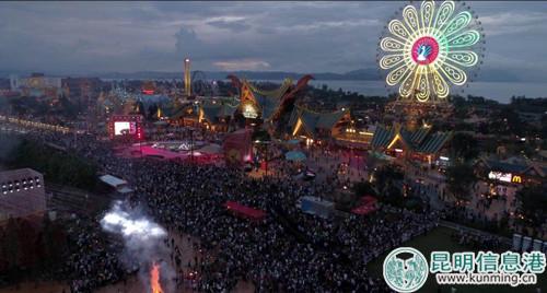 古滇火把節(jié)篝火晚會現(xiàn)場