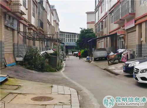 居民占用公共區(qū)域私搭停車棚。