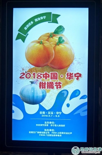 2018中國·華寧柑橘節(jié)海報 實習(xí)記者黃彩英 攝