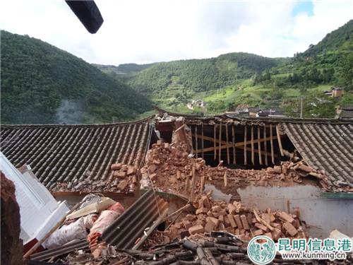 姚安縣大河口鄉(xiāng)民房受損