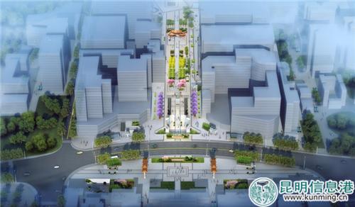 金碧路人行通道下穿方案。