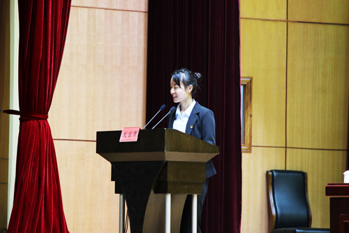 學(xué)員代表發(fā)言