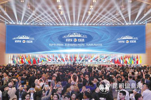 今年6月14日，第5屆南博會暨第25屆昆交會開幕。-記者李海曦攝
