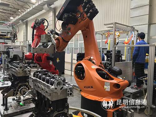 正在工作的智能機械