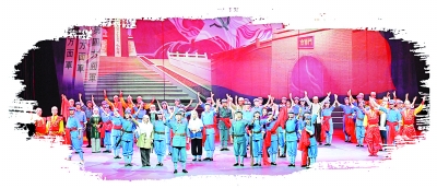 大型原創(chuàng)音舞詩劇《紅旗漫卷六盤山》