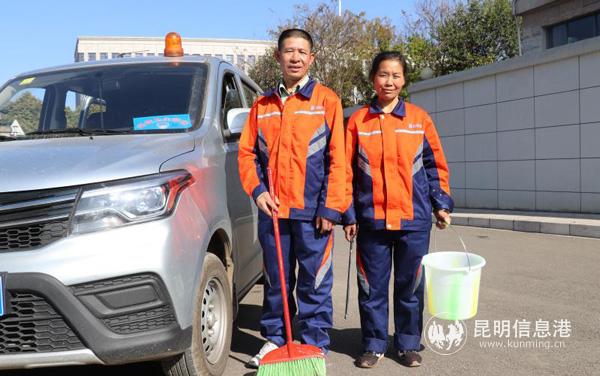 劉石寶和張來娣。代晶 攝