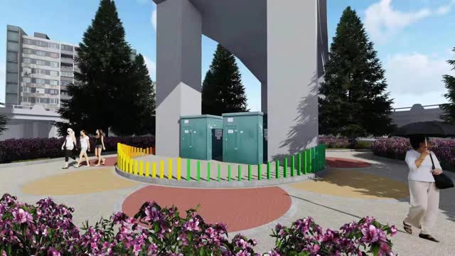 西站立交橋底層違建市場(chǎng)已拆除 年內(nèi)完成該區(qū)域綠化及亮化工程 (1)