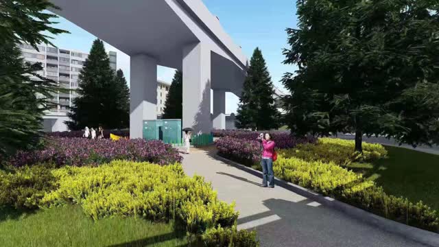 西站立交橋底層違建市場(chǎng)已拆除 年內(nèi)完成該區(qū)域綠化及亮化工程 (3)