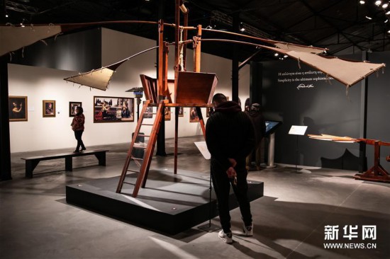 (新華視界)(4)希臘雅典舉辦達芬奇主題沉浸式展覽