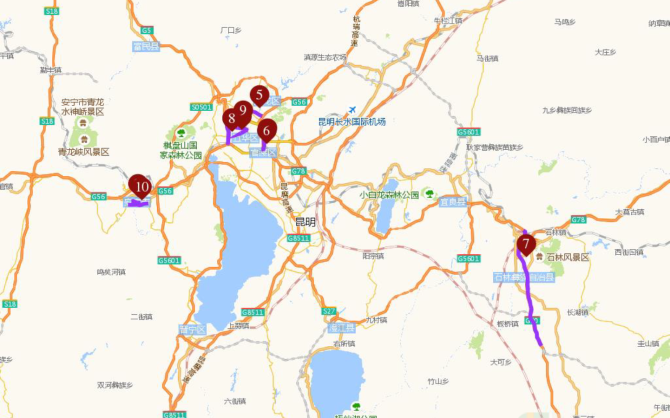 昆明早高峰擁堵top10