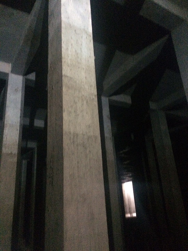 調(diào)蓄池歷史最高水位跡可見