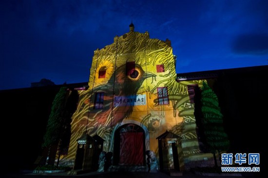 （文化）（2）云南昆明上演3D燈光秀