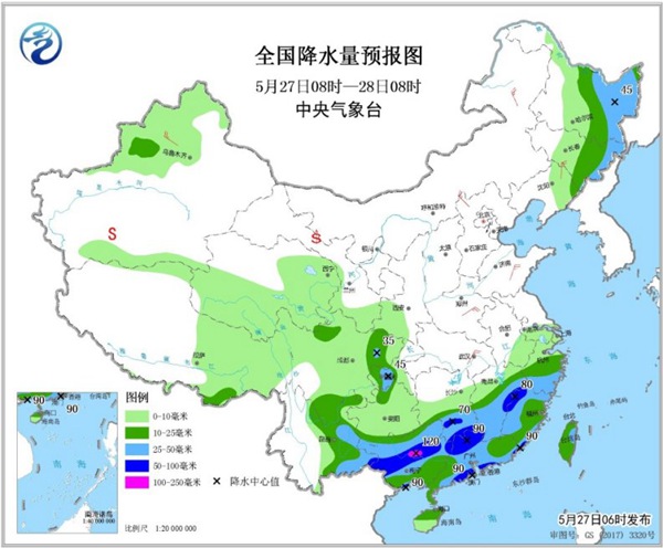 華南等地強(qiáng)降雨持續(xù) 北方高溫消退
