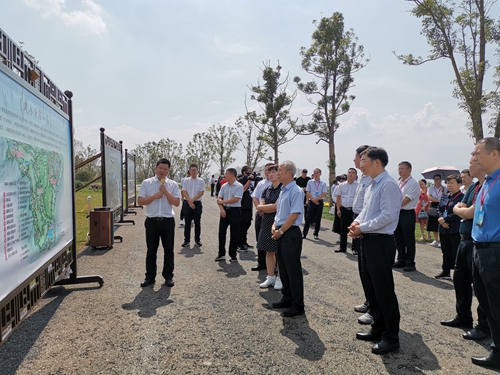 與會領(lǐng)導(dǎo)調(diào)研紫陶特色小鎮(zhèn)龍窯生態(tài)城片區(qū)規(guī)劃.jpg