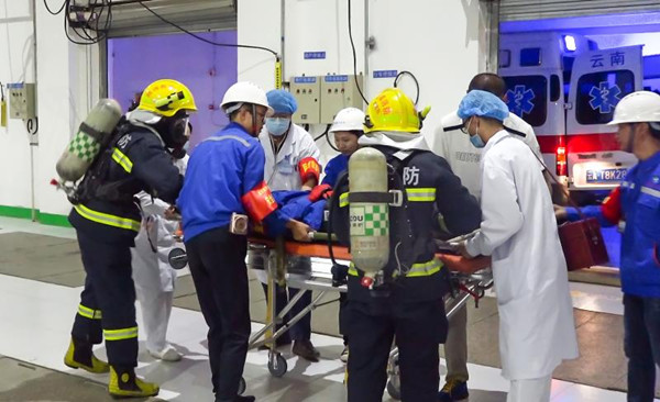 救援演練有序進行 供圖