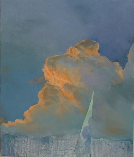 （張薇）《夜以祭日》布面油畫-50cm-x-60cm-2019年