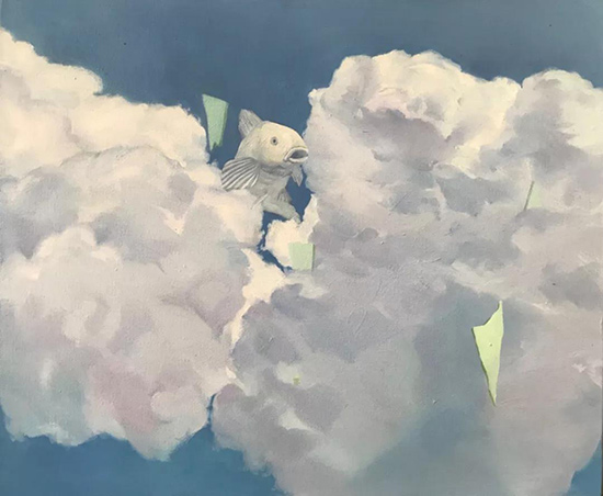 （張薇）《自由》布面油畫-60cm-x-50cm-2019年