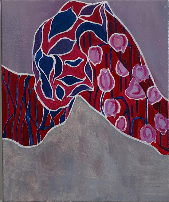 （劉淑雯）《自由生長一》布面油畫-50cm-x-60cm-2019年